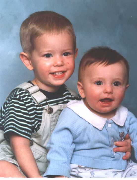Jonathan and Matthew portrait, June, 2002