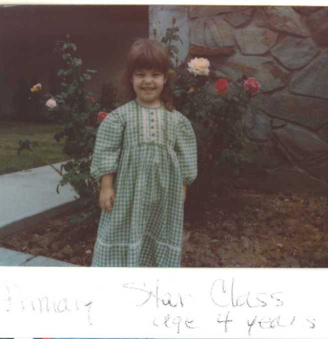 Lorena at 4 years of age, Primary Star class
